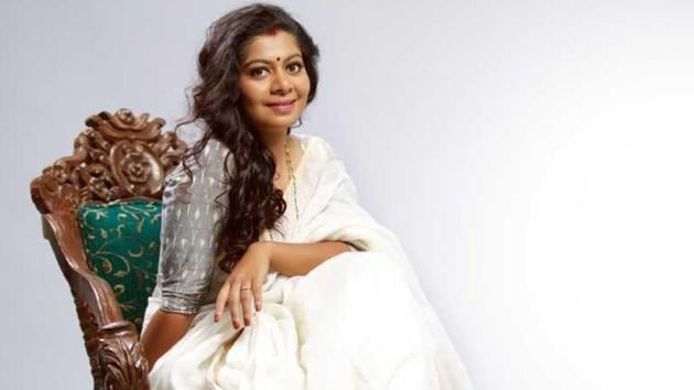 Model Gilu Joseph posed for the Grihalakshmi cover. (Grihalakshmi) Model Gilu Joseph posed for the Grihalakshmi cover. (Grihalakshmi)