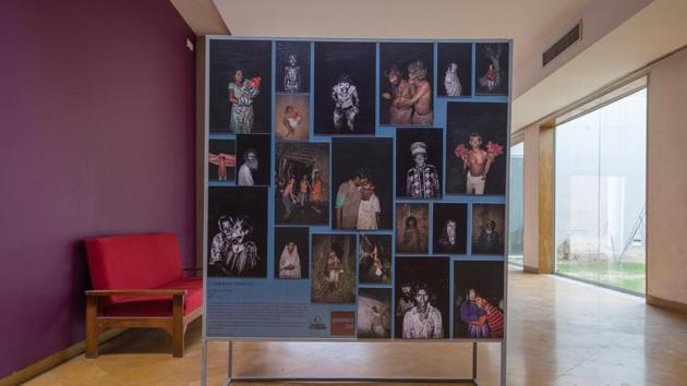 An installation view of Soham Gupta’s ‘Angst’ in Jaipur. (Courtesy Sunil Thakkar / JaipurPhoto 2018)