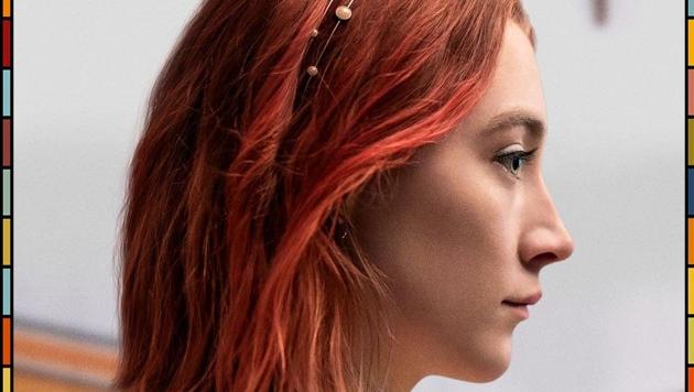 Saoirse Ronan in the poster for Lady Bird.