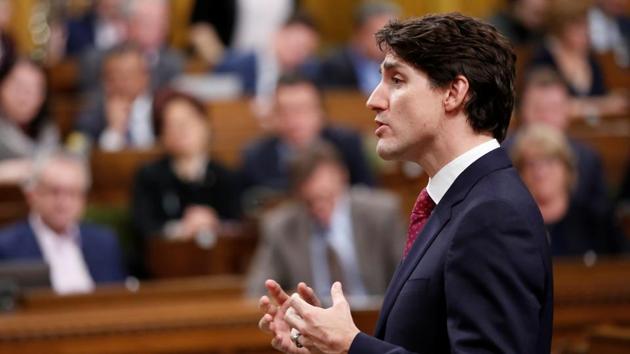 Canada's Prime Minister Justin Trudeau speaks during Question Period in the House of Commons on Parliament Hill in Ottawa on February 28, 2018. (Reuters) Canada's Prime Minister Justin Trudeau speaks during Question Period in the House of Commons on Parliament Hill in Ottawa on February 28, 2018. (Reuters)