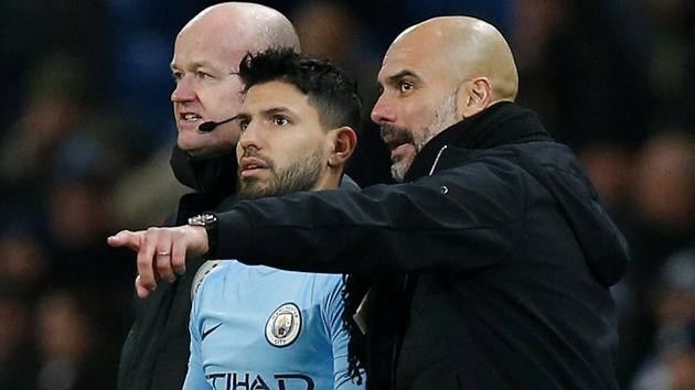Pep Guardiola believes that Sergio Aguero will play a major role for Manchester City in their Premier League match against Arsenal on Thursday. (REUTERS) Pep Guardiola believes that Sergio Aguero will play a major role for Manchester City in their Premier League match against Arsenal on Thursday. (REUTERS)