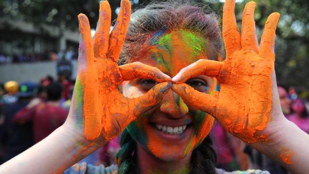 This year, Holi will be celebrated on March 1 and 2. The first day is also called Chhoti Holi or Holika Dahan, while day two is Rang Panchami or Dhulivandan. (Anil Dayal/HT) This year, Holi will be celebrated on March 1 and 2. The first day is also called Chhoti Holi or Holika Dahan, while day two is Rang Panchami or Dhulivandan. (Anil Dayal/HT)