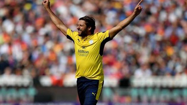 Shahid Afridi, who plays for Karachi Kings, says he wants to play the Pakistan Super League in Karachi on March 25.(Getty Images)