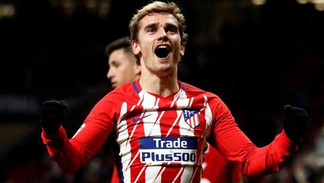 Atletico Madrid’s Antoine Griezmann celebrates after scoring their third goal against Leganes on (REUTERS) Atletico Madrid’s Antoine Griezmann celebrates after scoring their third goal against Leganes on (REUTERS)