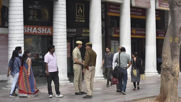 Tasveer Singh had came out of the Rajiv Chowk Metro station around 10am and was walking towards his shop in Connaught Place’s inner circle when two men waylaid him and fired a bullet at him. (Sonu Mehta/HT PHOTO) Tasveer Singh had came out of the Rajiv Chowk Metro station around 10am and was walking towards his shop in Connaught Place’s inner circle when two men waylaid him and fired a bullet at him. (Sonu Mehta/HT PHOTO)
