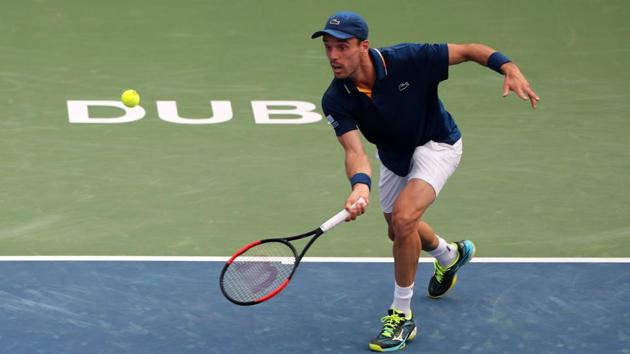 Roberto Bautista Agut (in pic) beat Borna Coric of Croatia in straight sets to reach the semi-finals of the Dubai Tennis Championships. (AFP) Roberto Bautista Agut (in pic) beat Borna Coric of Croatia in straight sets to reach the semi-finals of the Dubai Tennis Championships. (AFP)