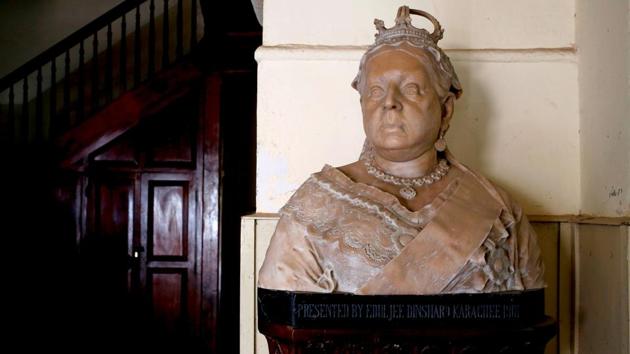 A marble bust of Queen Victoria is displayed in the corridor of the Lady Dufferin Hospital with a wooden staircase in the background. So far more than 1,700 premises have been listed as heritage sites by the antiquities department and the process continues. (Akhtar Soomro / REUTERS) A marble bust of Queen Victoria is displayed in the corridor of the Lady Dufferin Hospital with a wooden staircase in the background. So far more than 1,700 premises have been listed as heritage sites by the antiquities department and the process continues. (Akhtar Soomro / REUTERS)