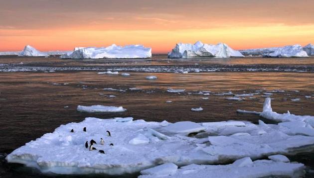 The Australian Antarctic Division (AAD) said the latest satellite data showed a total 2.15 million square kilometres (830,120 square miles) surrounding the icy continent during the lowest point.(Reuters File Photo)