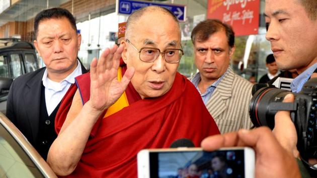 Tibetan spiritual leader, the Dalai Lama in Dharamsala.(Shyam Sharma/HT File Photo)