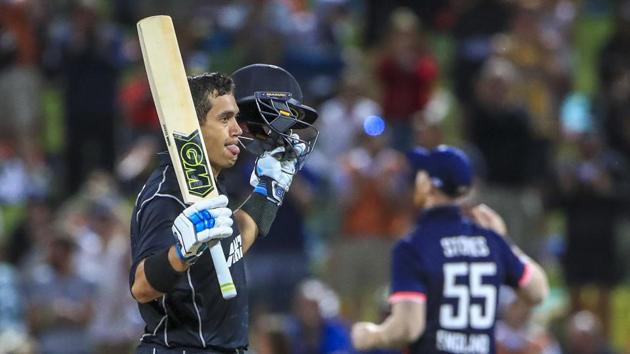 Ross Taylor, who scored a hundred in the Hamilton ODI, will miss the Wellington game due to a quad injury. (AP)