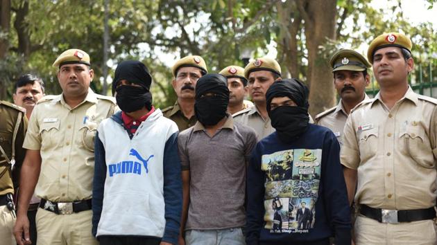 Three men have been arrested for shooting dead a 25-year-old man and leaving his father badly injured for trying to stop them from stealing car parts in south Delhi’s Jaitpur a week ago, police said on Saturday. Three men have been arrested for shooting dead a 25-year-old man and leaving his father badly injured for trying to stop them from stealing car parts in south Delhi’s Jaitpur a week ago, police said on Saturday.