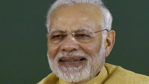Prime minister Narendra Modi said, “It (Tripura poll result) is a win for democracy over brute force and intimidation. Today peace and non-violence have prevailed over fear.”(PTI Photo)