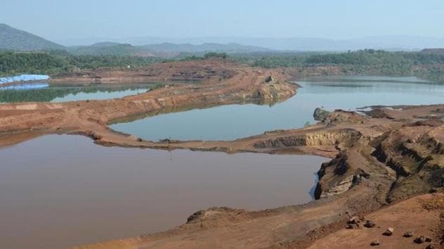 A general view shows the open pit of an iron ore mine in Codli village, in Goa. (Reuters File Photo) A general view shows the open pit of an iron ore mine in Codli village, in Goa. (Reuters File Photo)