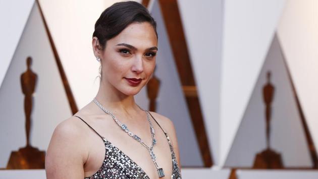 Wonder Woman star Gal Gadot seen at the Oscars. Gal and Armie Hammer later came onto the stage to announce the winner of the Best Hair & Makeup Oscar. As expected, Kazuhiro Tsuji, David Malinowski and Lucy Sibbick won for their incredible work in Darkest Hour. (Mario Anzuoni / REUTERS)