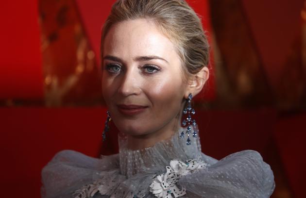 Emily Blunt at the 90th Academy Awards.(REUTERS)