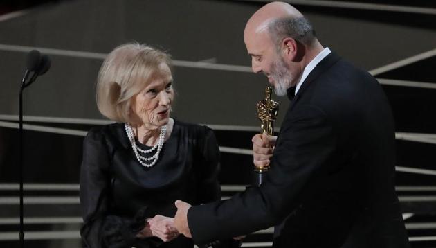 Eva Marie Saint, Oscar winner for the 1955 classic, On the Waterfront, took to the stage to announce the winner of the Best Costume Design award. Mark Bridges won for Phantom Thread, Paul Thomas Anderson’s drama about an eccentric dressmaker, which famously marked Best Actor nominee Daniel Day-Lewis’ final acting role. (Lucas Jackson / REUTERS)