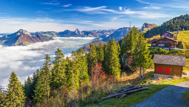 Switzerland is so small, mountainous, and well-connected that any of its charming cities will offer swift access to a variety of ski resorts. (Shutterstock) Switzerland is so small, mountainous, and well-connected that any of its charming cities will offer swift access to a variety of ski resorts. (Shutterstock)