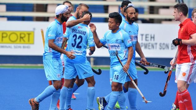 The Indian hockey team will eager to make a mark against Australia in the Sultan Azlan Shah Cup on Tuesday.(HT Photo)