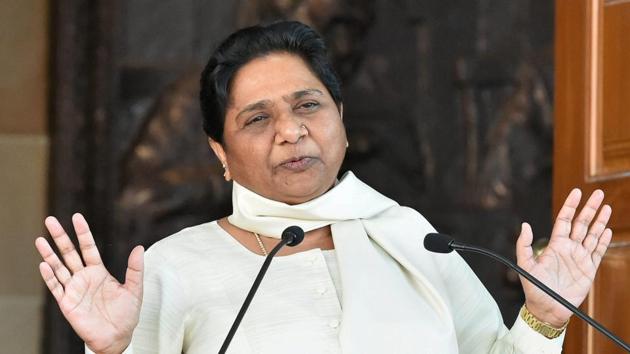 Mayawati wished to keep the door open for the Congress as well even as she was annoyed over former national general secretary Naseemuddin Siddiqui joining that party. (HT Photo) Mayawati wished to keep the door open for the Congress as well even as she was annoyed over former national general secretary Naseemuddin Siddiqui joining that party. (HT Photo)