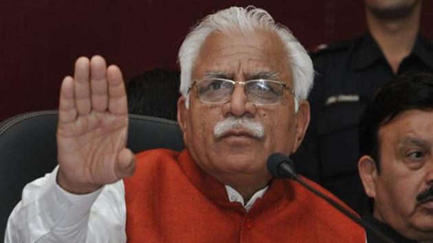 Haryana chief minister Manohar Lal Khattar (HT File) Haryana chief minister Manohar Lal Khattar (HT File)