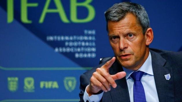 FA CEO Martin Glenn was speaking about Manchester City manager Pep Guardiola wearing a yellow ribbon in support of Catalan independence. (REUTERS) FA CEO Martin Glenn was speaking about Manchester City manager Pep Guardiola wearing a yellow ribbon in support of Catalan independence. (REUTERS)