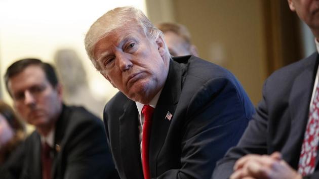 President Donald Trump listens during a meeting with steel and aluminum executives in the Cabinet Room of the White House, Thursday, March 1, 2018, in Washington. (AP Photo) President Donald Trump listens during a meeting with steel and aluminum executives in the Cabinet Room of the White House, Thursday, March 1, 2018, in Washington. (AP Photo)