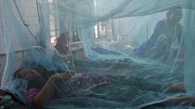 File photo of the dengue and chikungunya ward at Aruna Asaf Ali Hospital in New Delhi.(Saumya Khandelwal/HT File Photo)