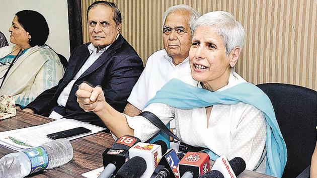 Anu Aga (extreme right). (HT File Photo) Anu Aga (extreme right). (HT File Photo)