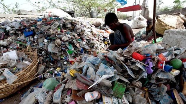 India has a very high rate of recycling of plastic waste, thanks to its army of poor and hardworking rag pickers(AFP) India has a very high rate of recycling of plastic waste, thanks to its army of poor and hardworking rag pickers(AFP)