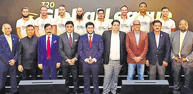 Players and owners at last year’s T20 Global League launch in London. The future of the tournament remains uncertain due to a number of reasons. (Gallo Images) Players and owners at last year’s T20 Global League launch in London. The future of the tournament remains uncertain due to a number of reasons. (Gallo Images)