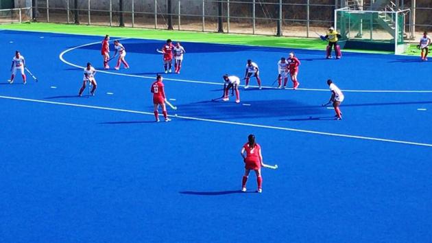 Indian women’s hockey team defeated South Korea in their second successive match on Tuesday.(Hockey India)