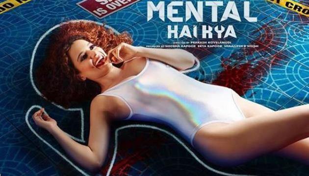 Mental Hai Kya new poster has Kangana Ranaut posing at what looks like a crime scene.