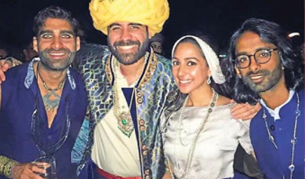 Ruchir Modi (extreme right) attended the Holi party. Ruchir Modi (extreme right) attended the Holi party.