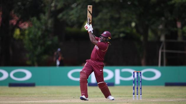 Chris Gayle clubbed 11 sixes and seven fours in an electrifying 91-ball 123 as the West Indies defeated the UAE by 60 runs in their opening group A fixture of the ICC World Cup Qualifiers on Tuesday.(ICC)