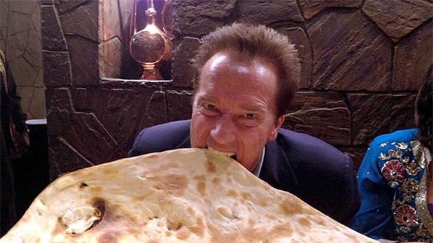 Arnold Schwarzenegger has the signature Bukhara naan.