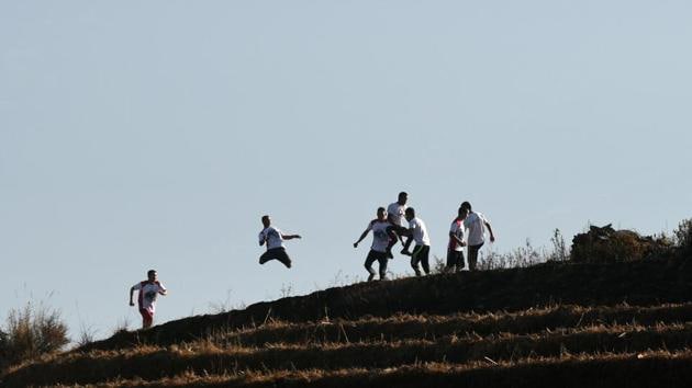Trail running and marathons are gaining popularity in Nepal, where the terrain lends itself to extreme tests of endurance. The country hosts the world’s highest marathon that starts at Mount Everest base camp. A few Nepalese runners have made a mark internationally as well like Mira Rai who recently won the Ben Nevis Ultra in Scotland and was named National Geographic Adventurer of the Year 2017. (Paavan Mathema / AFP)