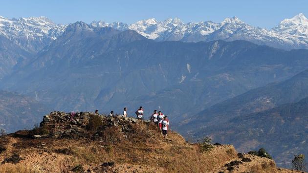 The monks’ first race two years ago was a 30 km run in a neighbouring village but they are yet to win any medals. The fastest monk, Man Bahadur, came tenth in their first major marathon earlier this month, missing out on the 100,000 rupees prize, more than the country’s average annual income. “They are very self-motivated and hardworking and are training by themselves... if they train well they have good potential,” said race organiser Shekhar Pandey. (Paavan Mathema / AFP)