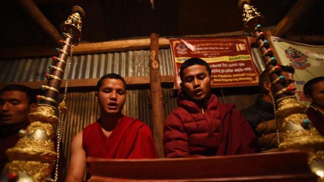 Mostly in their early twenties, the monks follow a strict regime, praying in the morning before disappearing into the hills to run up to 40 kms each afternoon. These Himalayan monks are not the first to take up running. The so-called ‘marathon monks’ of Mount Hiei in Japan are known for their superhuman feat of running 1,000 marathons in 1,000 days -- but unlike these monks, they seek enlightenment. (Paavan Mathema / AFP)
