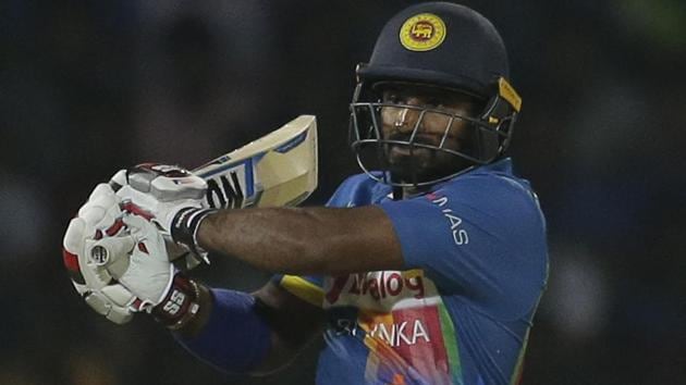Kusal Perera plays a shot during the Nidahas Trophy match between Sri Lanka and India in Colombo on Tuesday. (AP) Kusal Perera plays a shot during the Nidahas Trophy match between Sri Lanka and India in Colombo on Tuesday. (AP)