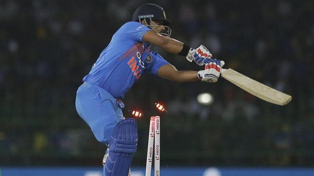 India were off to a horrible start as they lost Rohit Sharma and Suresh Raina early. (AP) India were off to a horrible start as they lost Rohit Sharma and Suresh Raina early. (AP)