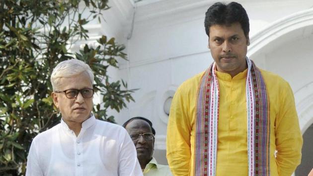 Biplab Deb To Take Oath As Tripura Cm On March 9 Pledges To Make State Progressive Hindustan Times The head and upper neck, flight feathers and breast are dark grey.