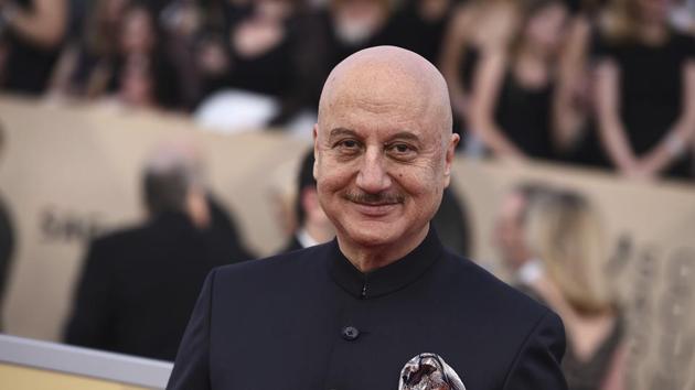 Anupam Kher arrives at the 24th annual Screen Actors Guild Awards at the Shrine Auditorium & Expo Hall on Sunday, Jan. 21, 2018, in Los Angeles. (Jordan Strauss/Invision/AP) Anupam Kher arrives at the 24th annual Screen Actors Guild Awards at the Shrine Auditorium & Expo Hall on Sunday, Jan. 21, 2018, in Los Angeles. (Jordan Strauss/Invision/AP)