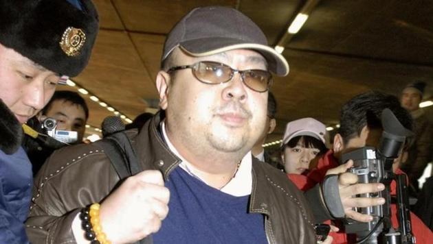 In this file photo taken on February 11, 2017, Kim Jong Nam arrives at Beijing airport in China.(Kyodo/via REUTERS)