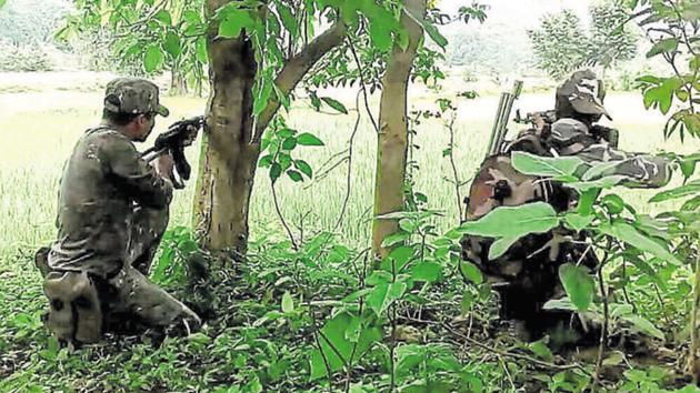Deputy inspector general of police (north Bastar range) Ratan Lal Dangi said the joint team had launched the operation on Tuesday in the interiors of Rawghat, around 250km from Raipur.(Representational Photo) Deputy inspector general of police (north Bastar range) Ratan Lal Dangi said the joint team had launched the operation on Tuesday in the interiors of Rawghat, around 250km from Raipur.(Representational Photo)