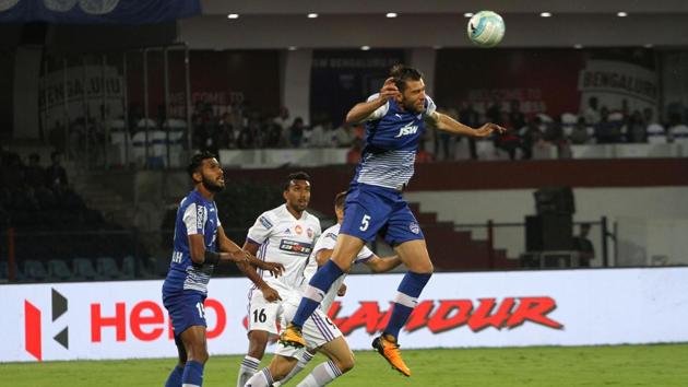 FC Pune City played out a 0-0 draw vs Bengaluru FC in the first leg of their Indian Super League (ISL) semi-final encounter at the Shree Shiv Chhatrapati Sports Complex in Pune today. Get highlights of FC Pune City vs Bengaluru FC, ISL semi-final, here. (ISL / SPORTZPICS) FC Pune City played out a 0-0 draw vs Bengaluru FC in the first leg of their Indian Super League (ISL) semi-final encounter at the Shree Shiv Chhatrapati Sports Complex in Pune today. Get highlights of FC Pune City vs Bengaluru FC, ISL semi-final, here. (ISL / SPORTZPICS)