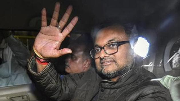 Karti Chidambaram leaves Patiala House Court in New Delhi last month. (PTI File Photo) Karti Chidambaram leaves Patiala House Court in New Delhi last month. (PTI File Photo)