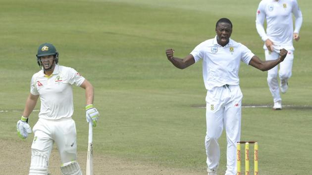 Though Kagiso Rabada has been aggressive and had issued send offs to Australia cricket team batsmen in the first Test, Dale Steyn believes his South Africa cricket team pacer bowling partner is a mellowed man these days.(Getty Images)