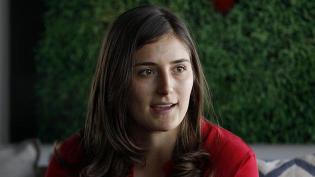 FILE - Newly named Alfa Romeo Sauber test driver Tatiana Calderon talks during an interview in Mexico City. The 24-year-old Calderon was the team’s development driver last season. The team says “she will be completing simulator training sessions and coaching with engineers” during Grand Prix weekends and at the team’s headquarters in Switzerland. (AP) FILE - Newly named Alfa Romeo Sauber test driver Tatiana Calderon talks during an interview in Mexico City. The 24-year-old Calderon was the team’s development driver last season. The team says “she will be completing simulator training sessions and coaching with engineers” during Grand Prix weekends and at the team’s headquarters in Switzerland. (AP)