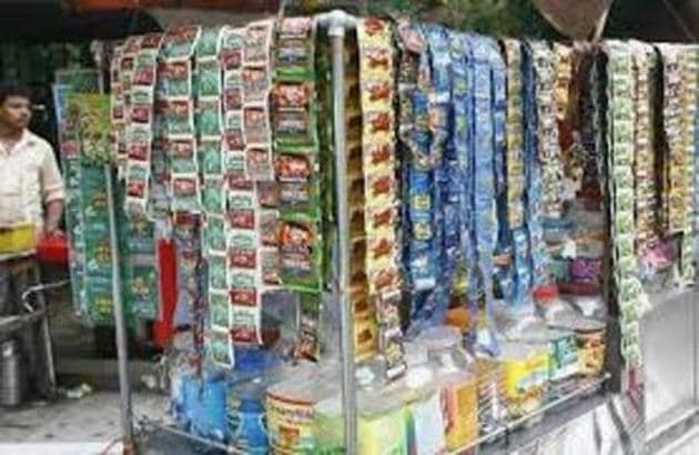Soon, shops selling eatables such as biscuits or milk will not be allowed to sell tobacco products. (HT File Photo) Soon, shops selling eatables such as biscuits or milk will not be allowed to sell tobacco products. (HT File Photo)
