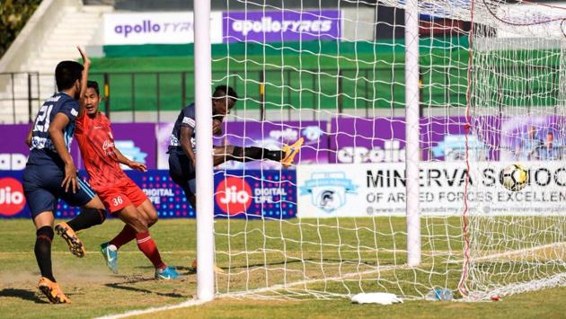 William Opoku scored in the 15th minute to give Minerva a well-deserved lead.  (AIFF) 